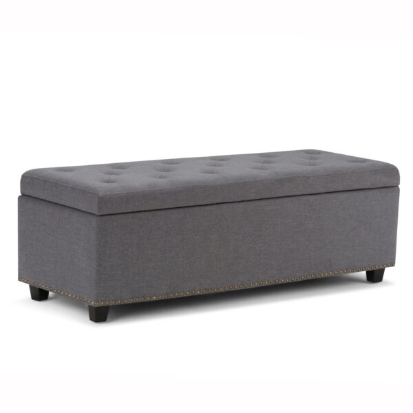 Hamilton - Storage Ottoman - Slate Gray