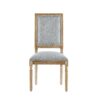 French Country Dining Chairs (Set of 6) Elegant Cane Back & Upholstered Seats Rustic Solid Rubberwood - Grayish Green - Image 14
