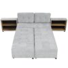 Versatile Sofa Bed Modular Sofa Free Combined Sofa With 2 Storage Racks - Gray - Image 11
