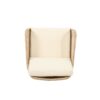 Outdoor Club Chair With Rope Weave Design - Teak - Image 7