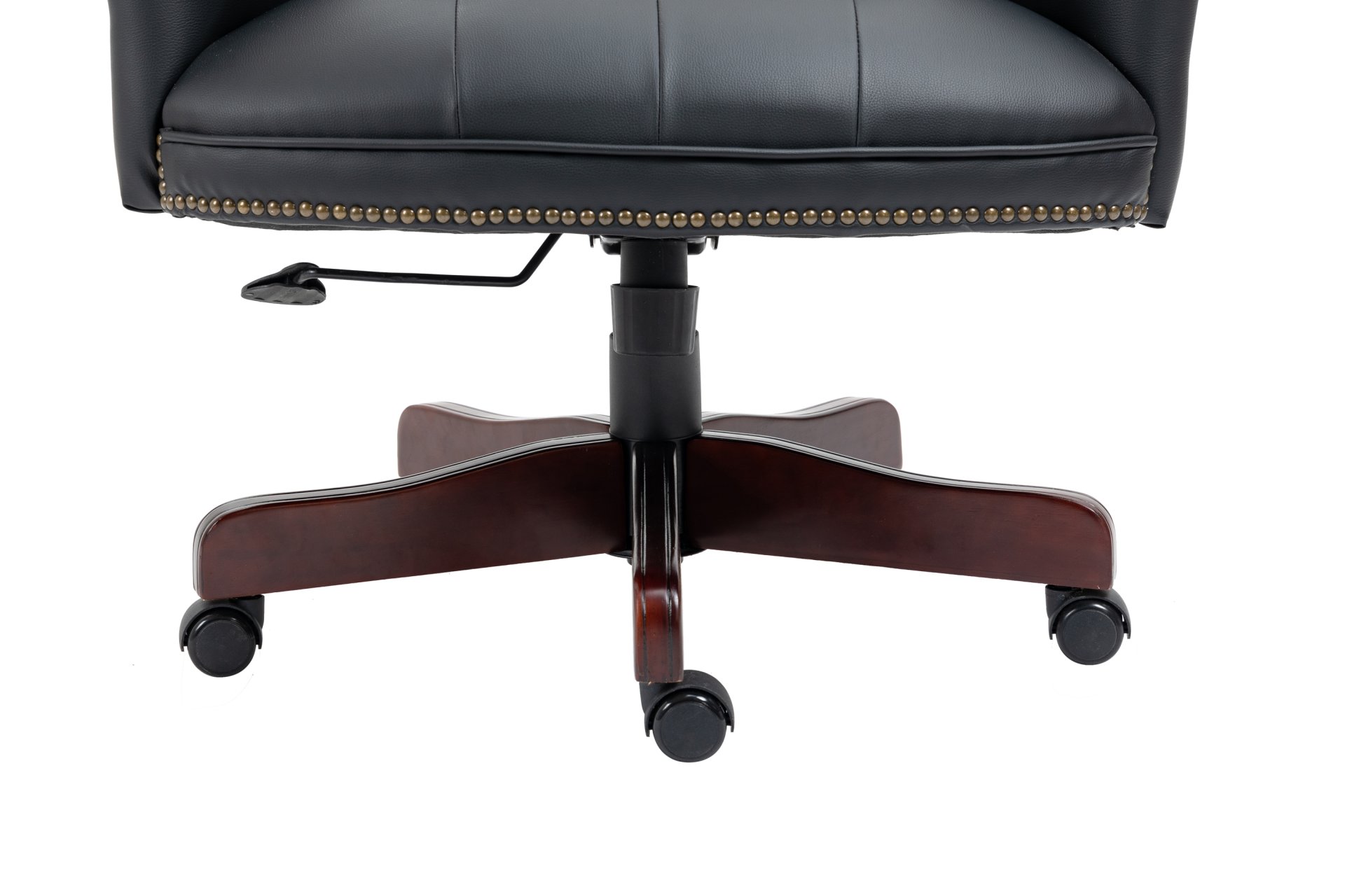Executive Office Chair, High Back Reclining Comfortable Desk Chair With Smooth Glide Caster Wheels - Black - Image 8