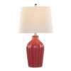 Rockwell - Contemporary Table Lamp (Set of 2) - Glossy Brick Red / Polished Nickel / Natural - Image 3