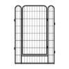 81.1" 12 Panels Heavy Duty Metal Playpen With Door, Dog Fence Pet Exercise Pen For Outdoor - Black - Image 9
