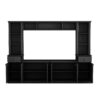 Minimalist - Entertainment Wall Unit Set With Bridge For TVs Up To 75", Ample Storage Space TV Stand With Adjustable Shelves - Black - Image 14
