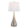 Pebble - Contemporary Table Lamp (Set of 2) - Nickel / White - Image 3