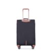 4 Piece Set (16/20/24/28), Softshell Suitcase Spinner Wheels Terylene Luggage Sets Carry On Suitcase Luggage Lightweight Durable Suitcase - Black - Image 14