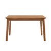 5 Pieces Rectangle Wooden Dining Table Set, Mid Century Modern Kitchen Table And 4 Upholstered Chairs For Home, Saving Space - Brown / Gray - Image 12