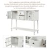 Hearth & Haven Stella - Buffet Storage Cabinet With Bottom Shelf - White - Image 6