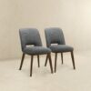 Blake - Dining Chair (Set of 2) - Brown / Dark Gray - Image 3