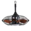 20" Downrod Mount Ceiling Fan LED 18W 3 Cct 5 ABS Blades DC Motor With Hanging And Hook For Outside Patios Pergola - Black - Image 2