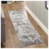 Geometrix - 2'7" X 9'10" Rug Runner With Geometric 3D Effect - Ivory / Gray - Image 5