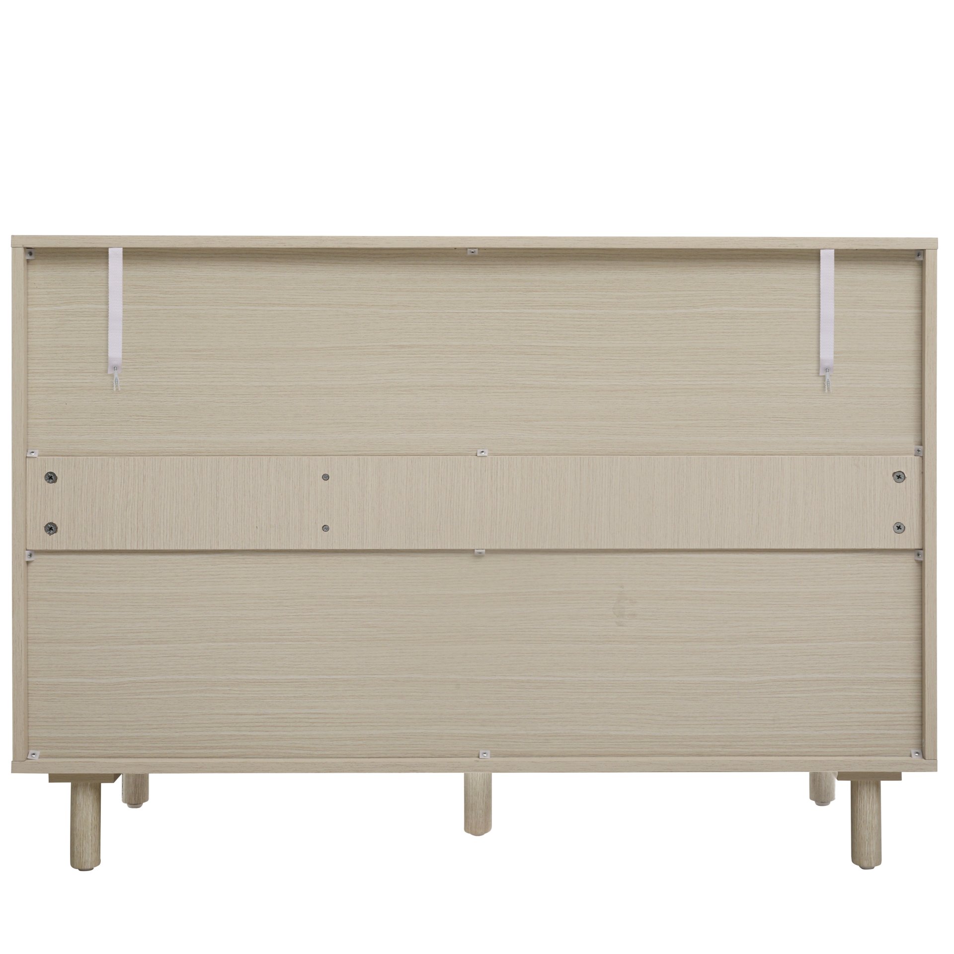 2 Door 3 Drawer Cabinet, Suitable For Bedroom - Natural - Image 9