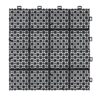 Interlocking Deck Tiles Plastic Waterproof Outdoor All Weather Anti-Slip Bathroom Shower Balcony Porch Strong Weight Capacity Upto 6613 Lbs, Rosette Pattern Pack Of 12 - Black - Image 20