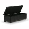 Kingsley - Large Storage Ottoman - Midnight Black - Image 9
