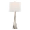 Diana - Contemporary Table Lamp (Set of 2) - Nickel / White - Image 3