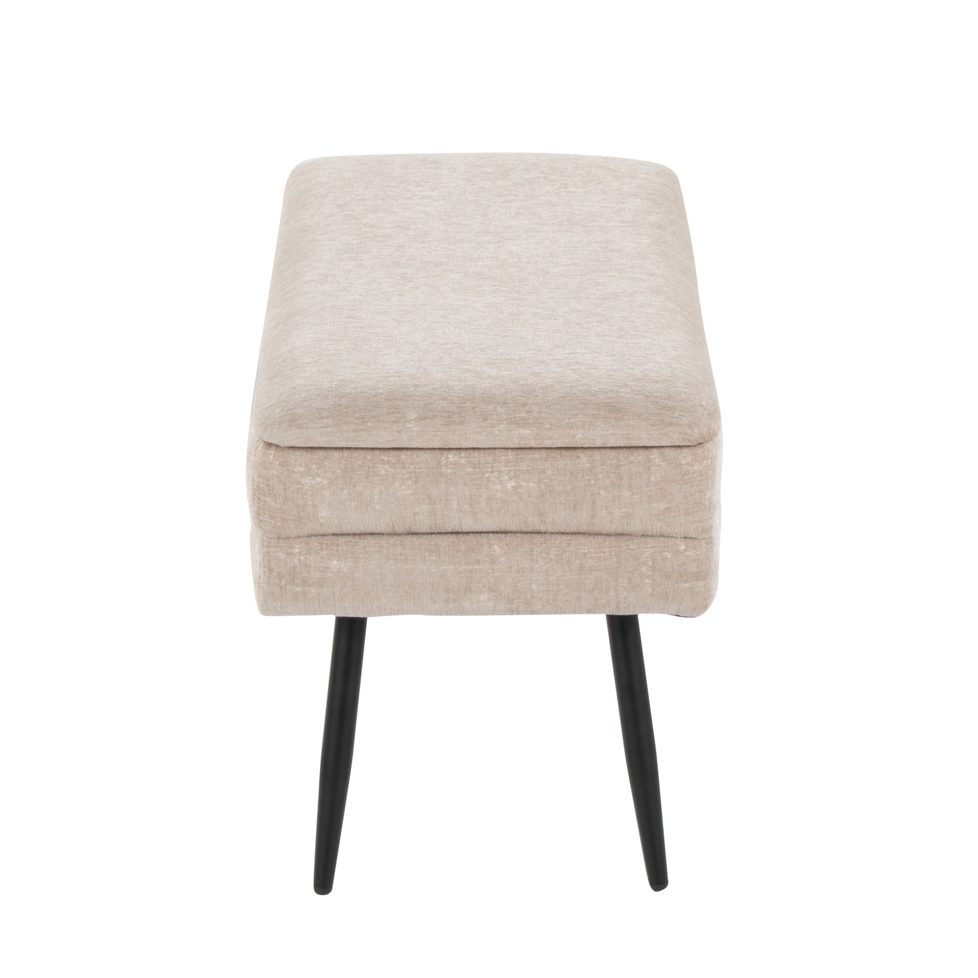 Neapolitan - Contemporary Storage Bench - Black / Light Brown - Image 3