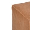 Brody - Square Pouf - Distressed Brown - Image 5