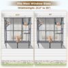 Large Walk In Outdoor Catio For Cats With Roof And 3 Access Doors - Gray - Image 6