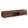 Raceloma - TV Stand (With LED) - Walnut / Chrome - Image 11
