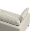 Ava - Mid Century Sofa With Ottoman Set, Upholstered - Cream - Image 2