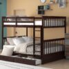 Full Over Full Bunk Bed With Ladders And 2 Storage Drawers - Espresso - Image 14