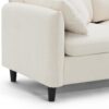 Modern Convertible Sectional Sofa L Shaped Reversible Couch Set With Free Pillows 5 Seat Cloud With Ottoman - Beige - Image 12