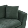 Elegant Chenille L Shaped Sofa With Wooden Storage Compartment - Green - Image 22
