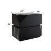 Drisana - Mirrored End Table - Black - Image 5