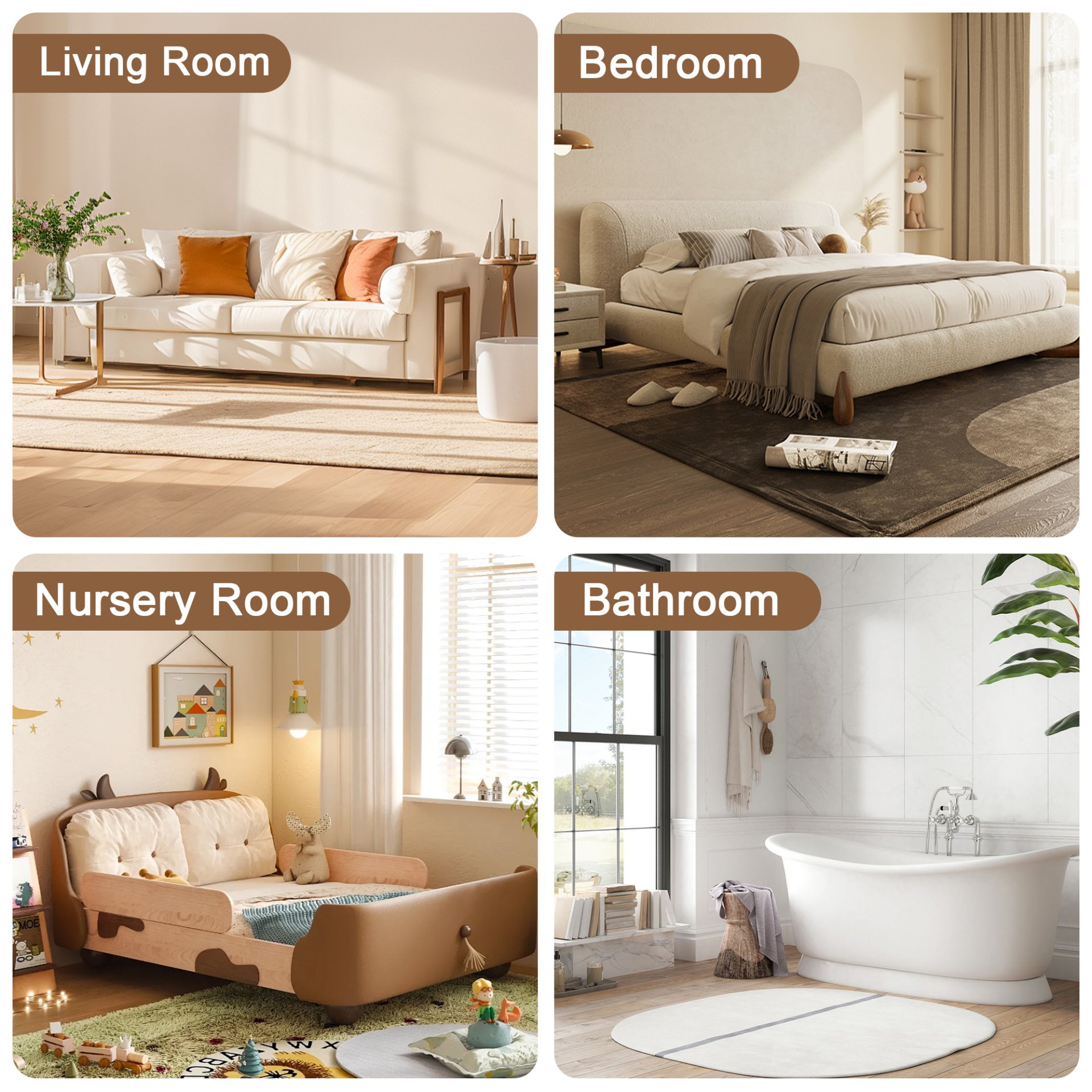 Portable Wardrobe Closet Storage Organizer For Clothes, 6 Magnetic Doors With 6 Cubes & 2 Hanging Rods, 6 Hangers - Cream White - Image 12