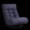 Adjustable Japanese Reclining Floor Chair Sofa With Metal Frame For Living Room & Balcony - Navy - Image 22