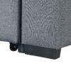 Sleeper Sectional Sofa, L-Shape Corner Couch Sofa - Bed With Storage Ottoman & Hidden Arm Storage & USB Charge For Living Room Apartment - Dark Gray - Image 25