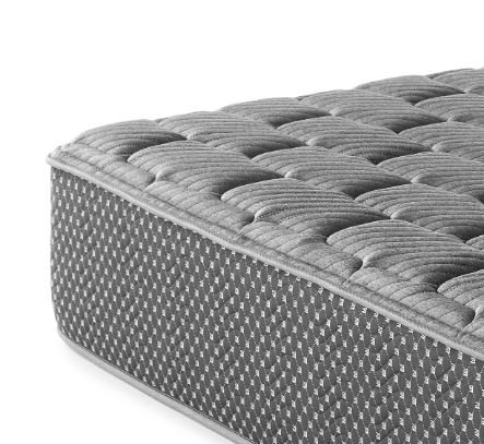13" Queen Quilted Hybrid Mattress, Firm - Gray - Image 2