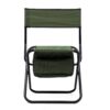 4 Piece Folding Outdoor Chair With Storage Bag, Portable For Camping, Picnics, Fishing - Green - Image 5