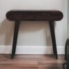 Curved Edge Console Table - Walnut - Image 2