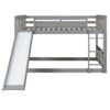 Full Over Full Bunk Bed With Slide And Ladder - Gray - Image 11