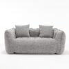 Soft Beanbag Chair With High Resilience Foam Core For Two People - Gray - Image 25