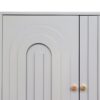Modern Lacquered 4 Door Wooden Cabinet Sideboard Buffet Server Cabinet Storage Cabinet, For Living Room, Entryway, Hallway, Office, Kitchen And Dining Room - Gray - Image 10