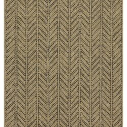 Earth - 5'3" X 7'3" Indoor, Outdoor Area Rug - Natural / Black