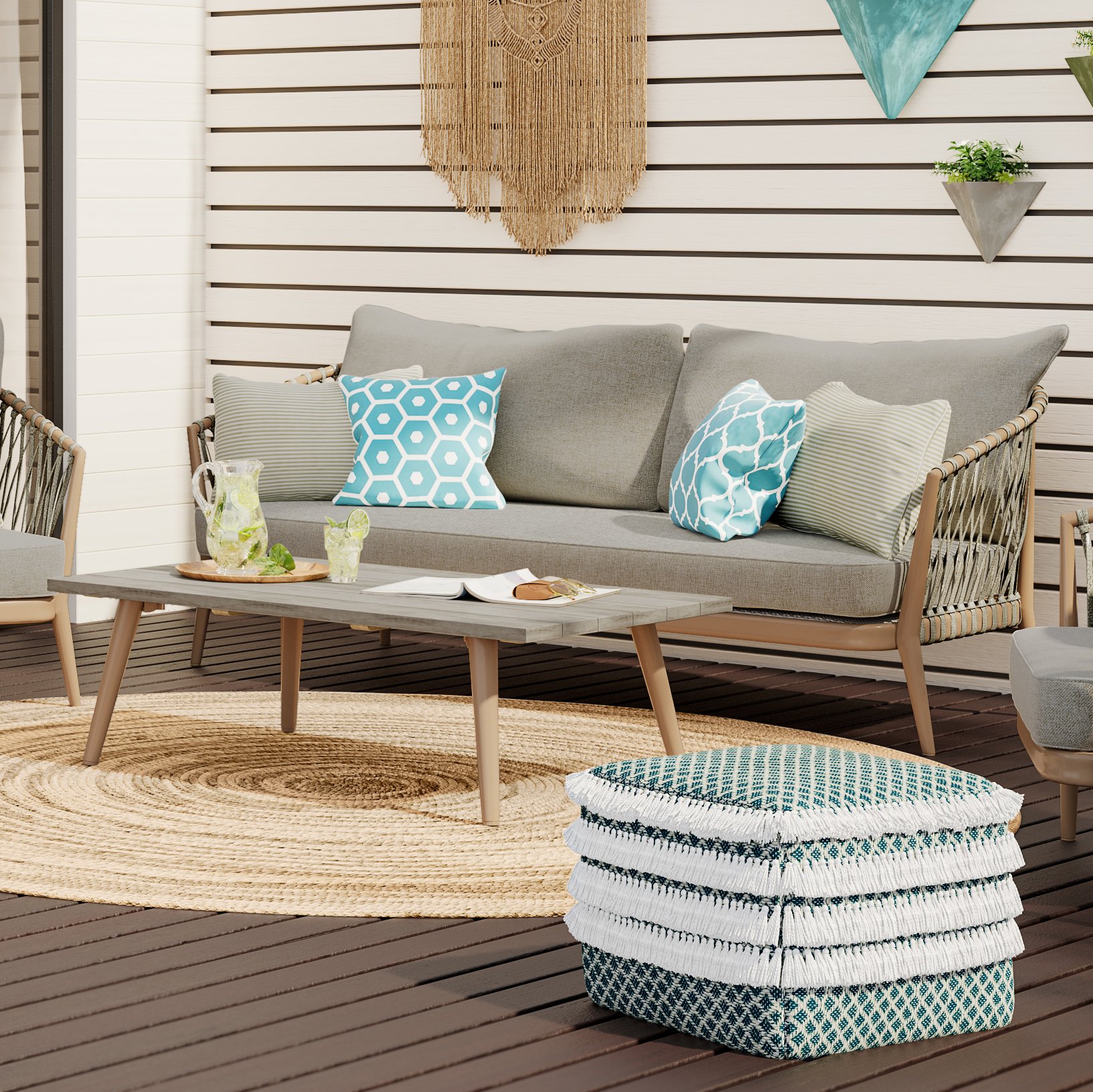 Belize - Outdoor Sofa - Sand Drift - Image 10