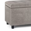Cosmopolitan - Storage Ottoman - Distressed Gray Taupe - Image 5