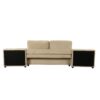 Versatile Sofa Bed Modular Sofa Free Combined Sofa With 2 Storage Racks - Brown - Image 20