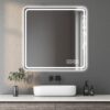 LED Bathroom Mirror, Anti Explosion Glass, Rust Resistant, Anti Fog, Tri Color - Silver - Image 5