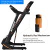 Folding Electric 3.5Hp Treadmill With Incline Medium Running Machine Motorised LCD Gym 330Lbs Folding Treadmill Electric Motorized Power 14.8Km / H Running Fitness Machine Gym - Black - Image 18