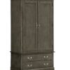 Elegant Traditional Armoire - Gray - Image 6