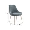Laela - Boucle Bone Table Side Chair - Light Blue - Image 6