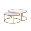 Shanish - Engineered Stone Top Nesting Table Set - Gold - Image 3