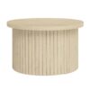 Coffee Table (Set of 2), Round Coffee Table, Modern Side Tables Accent End Table For Living Room, Apartment - Natural - Image 7