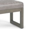 Casey - Ottoman Bench - Distressed Gray Taupe - Image 6