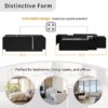 Extendable Coffee Table, Coffee Table With 2 Hidden Storage Space And 2 Drawers For Living Room - Black - Image 9