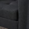 Upholstered Armchair And Storage Ottoman Set, Comfortable Single Sofa With Cup Holders And Tufted Detailing, Ideal For Living Room Or Bedroom - Dark Gray - Image 11